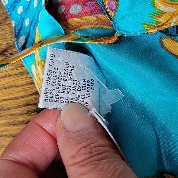 Sarah Spencer Vintage 90s Silk Turquoise Slip Dress Y2K - Picture 6 of 17